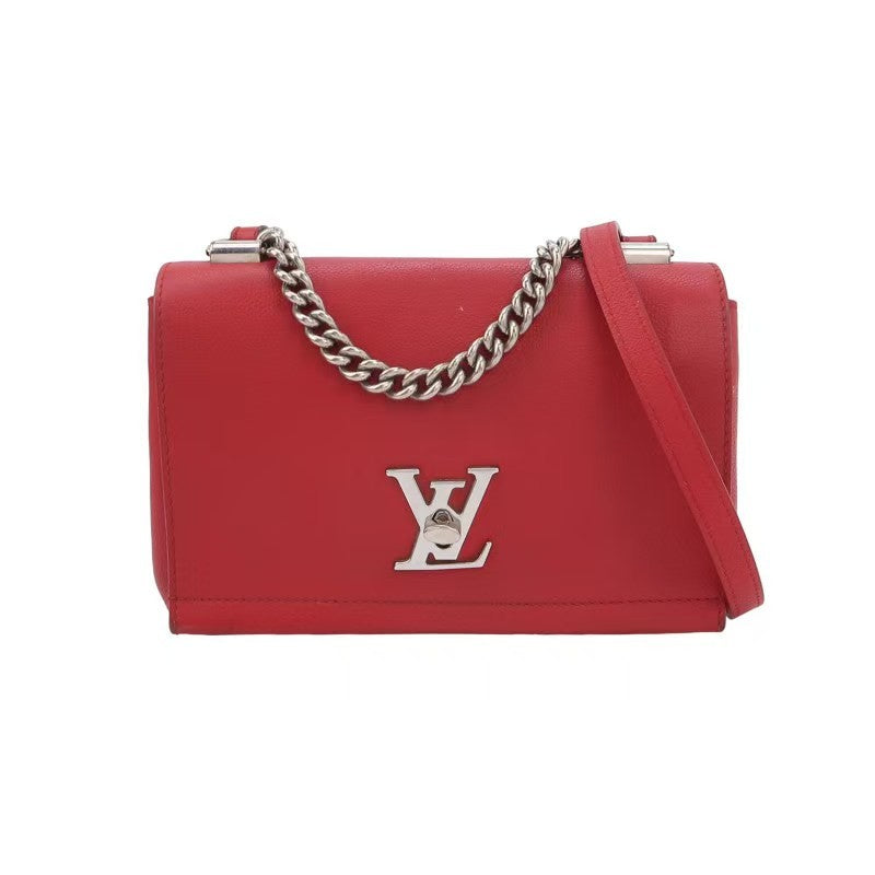 Louis Vuitton Lockme II BB M50250 Red Leather Chain Crossbody Bag - photo 1 of 13